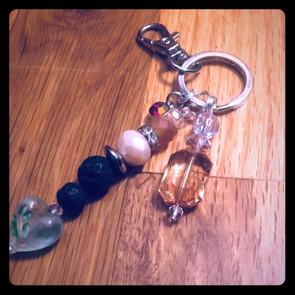 Hand Beaded Keychain/Bag Bling!